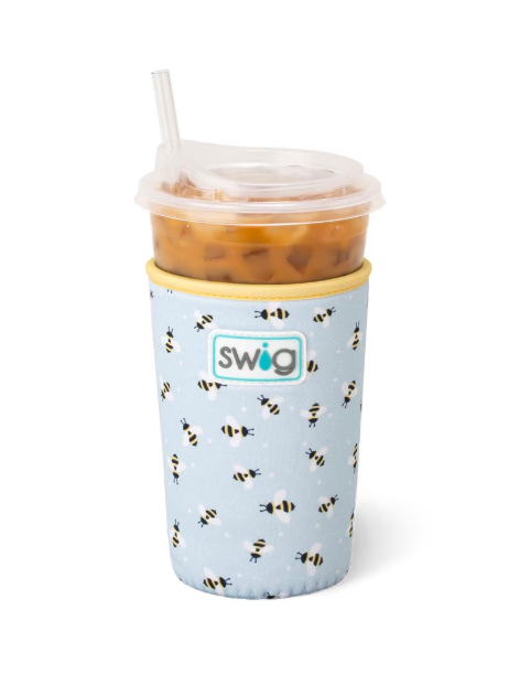 Busy Bee Swig Iced Cup Coolie-Drink Coolies-Dear Me Southern Boutique, located in DeRidder, Louisiana