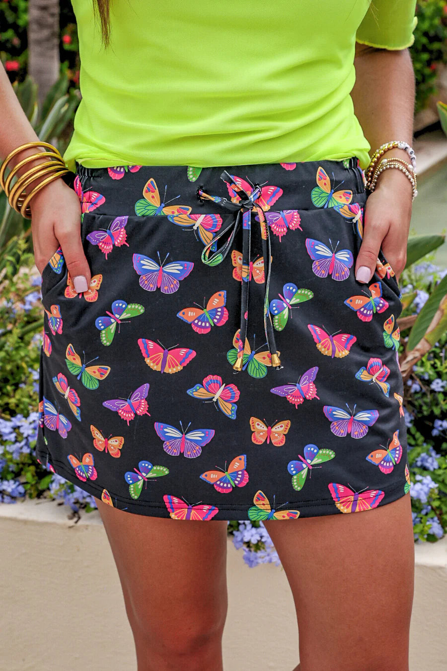 Butterfly Effect Everyday Skort-Skort-Dear Me Southern Boutique, located in DeRidder, Louisiana