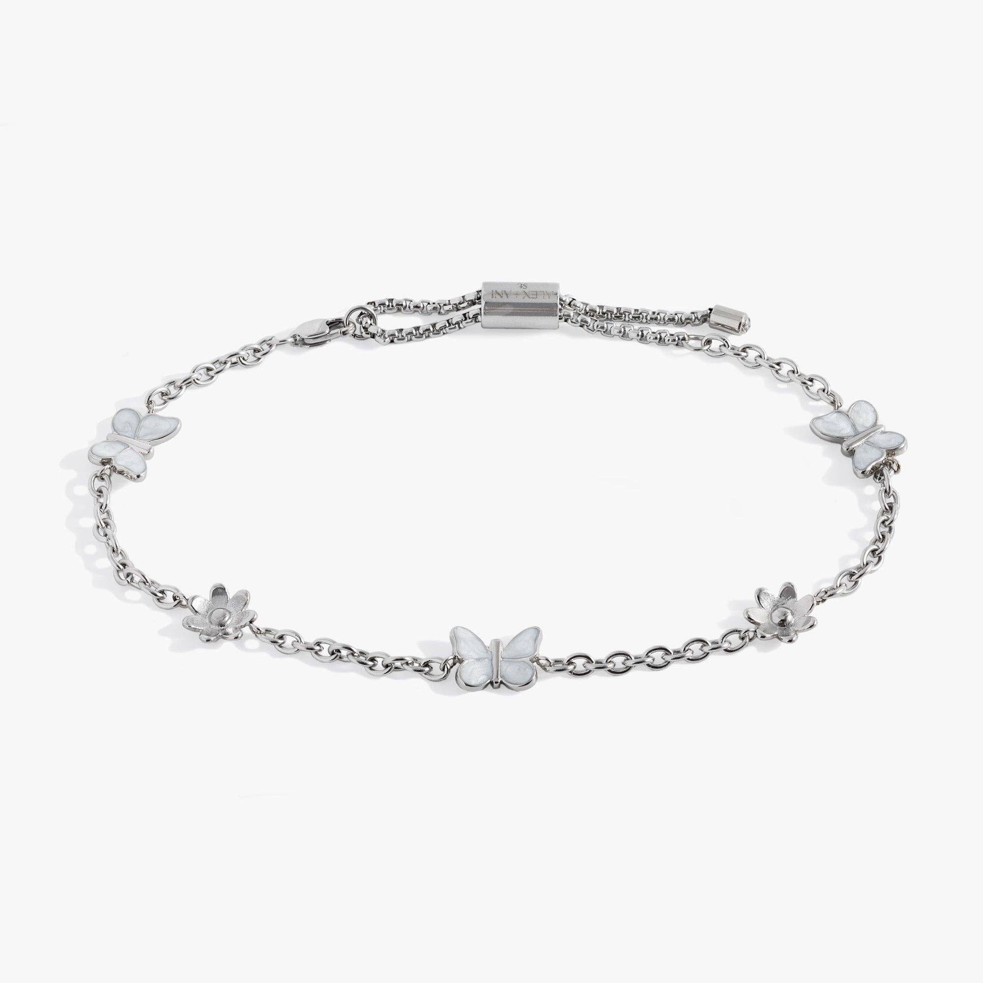 Butterfly & Flower Dainty Anklet-Jewelry-Dear Me Southern Boutique, located in DeRidder, Louisiana