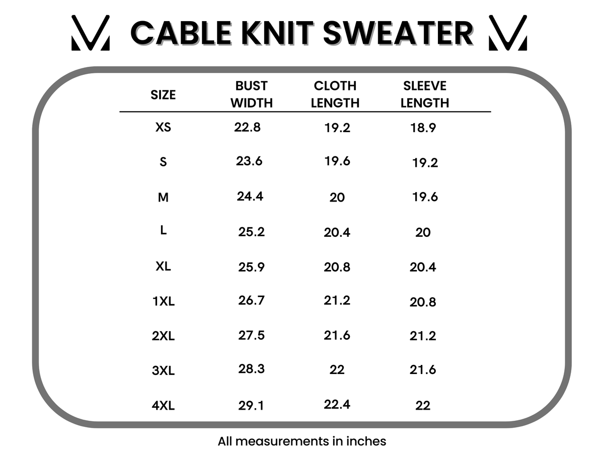Cable Knit Sweater - Latte-Sweaters-Dear Me Southern Boutique, located in DeRidder, Louisiana