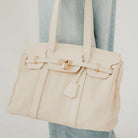 Cadence Canvas and Vegan Leather Tote-Clutch Bags-Dear Me Southern Boutique, located in DeRidder, Louisiana