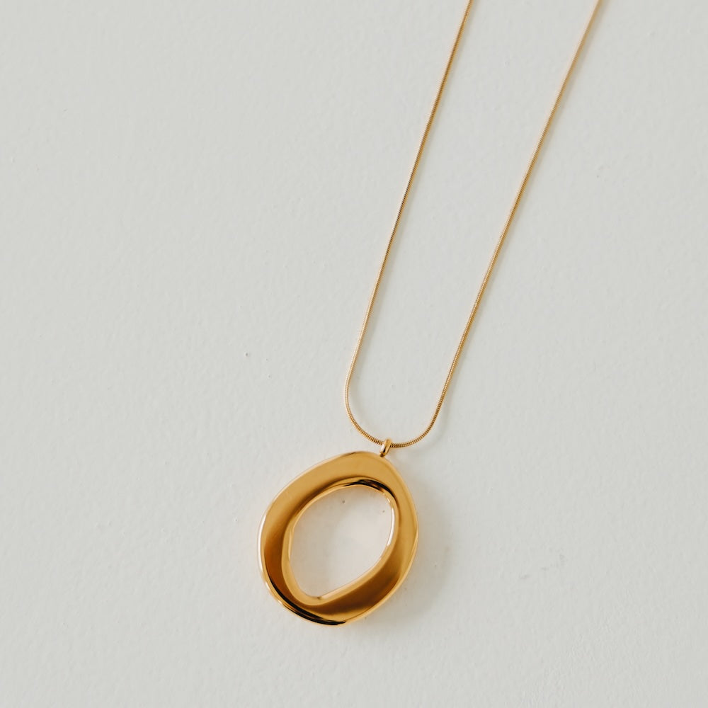 Camille Open Circle Statement Necklace - WATERPROOF-Presales-Dear Me Southern Boutique, located in DeRidder, Louisiana