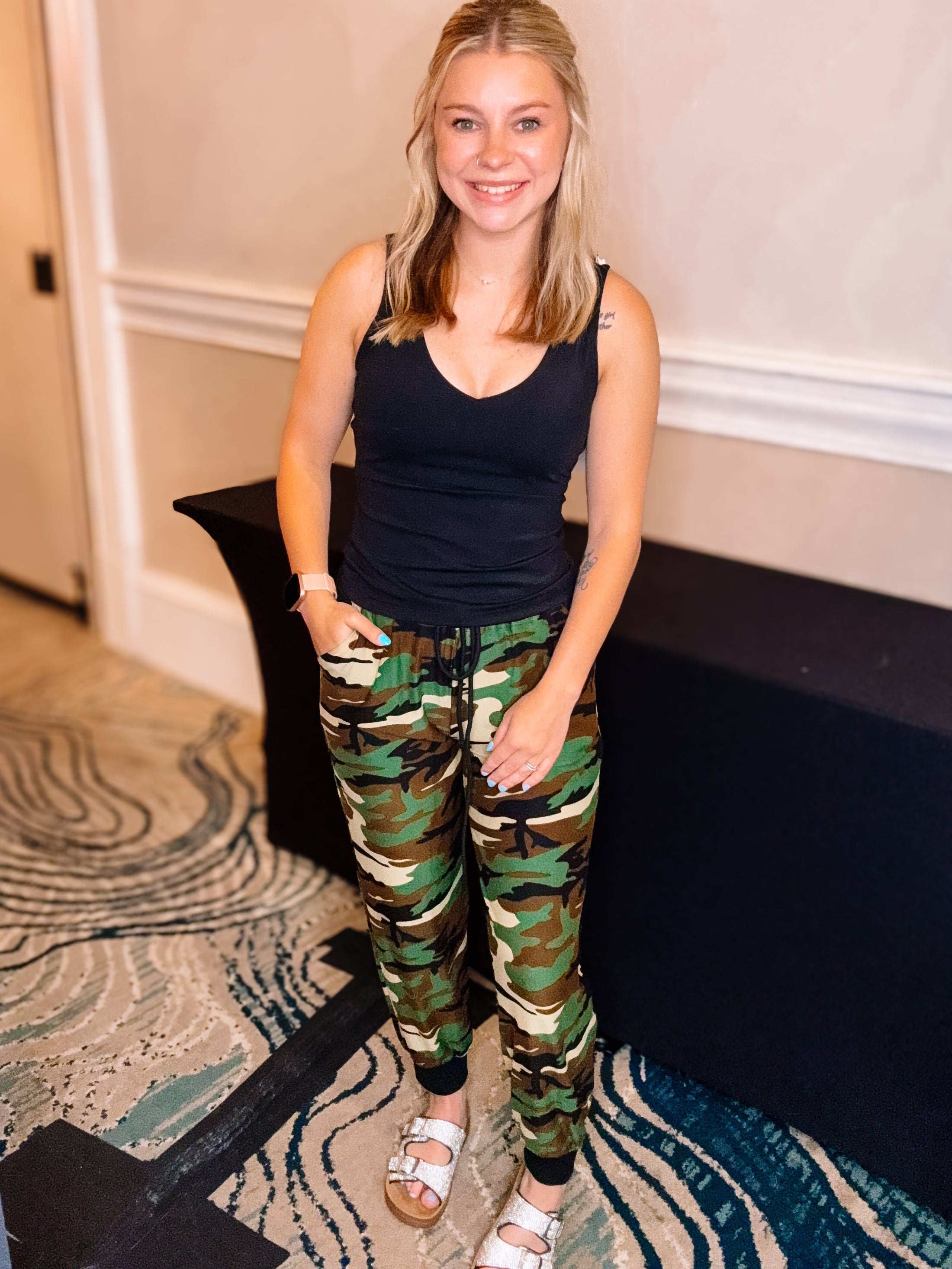 Camo Joggers-Loungewear-Dear Me Southern Boutique, located in DeRidder, Louisiana