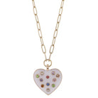 Candy Confetti Heart Necklace-Necklaces-Dear Me Southern Boutique, located in DeRidder, Louisiana