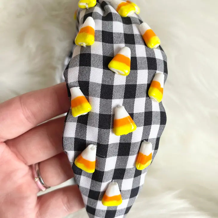 Candy Corn Craze Headband-Headbands-Dear Me Southern Boutique, located in DeRidder, Louisiana