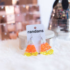 Candy Corn Randans Dangles-Earrings-Dear Me Southern Boutique, located in DeRidder, Louisiana