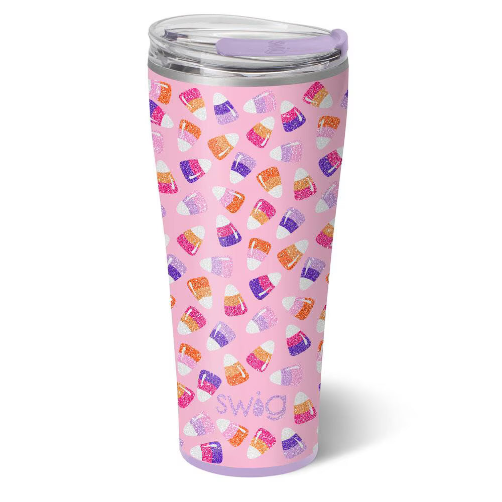Candy Corn Swig Tumbler 32oz-Tumblers-Dear Me Southern Boutique, located in DeRidder, Louisiana