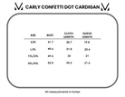 Carly Confetti Dot Cardigan - Pumpkin-Cardigan-Dear Me Southern Boutique, located in DeRidder, Louisiana
