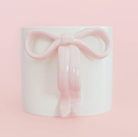 Ceramic Bow Coffee Mug-Mugs-Dear Me Southern Boutique, located in DeRidder, Louisiana