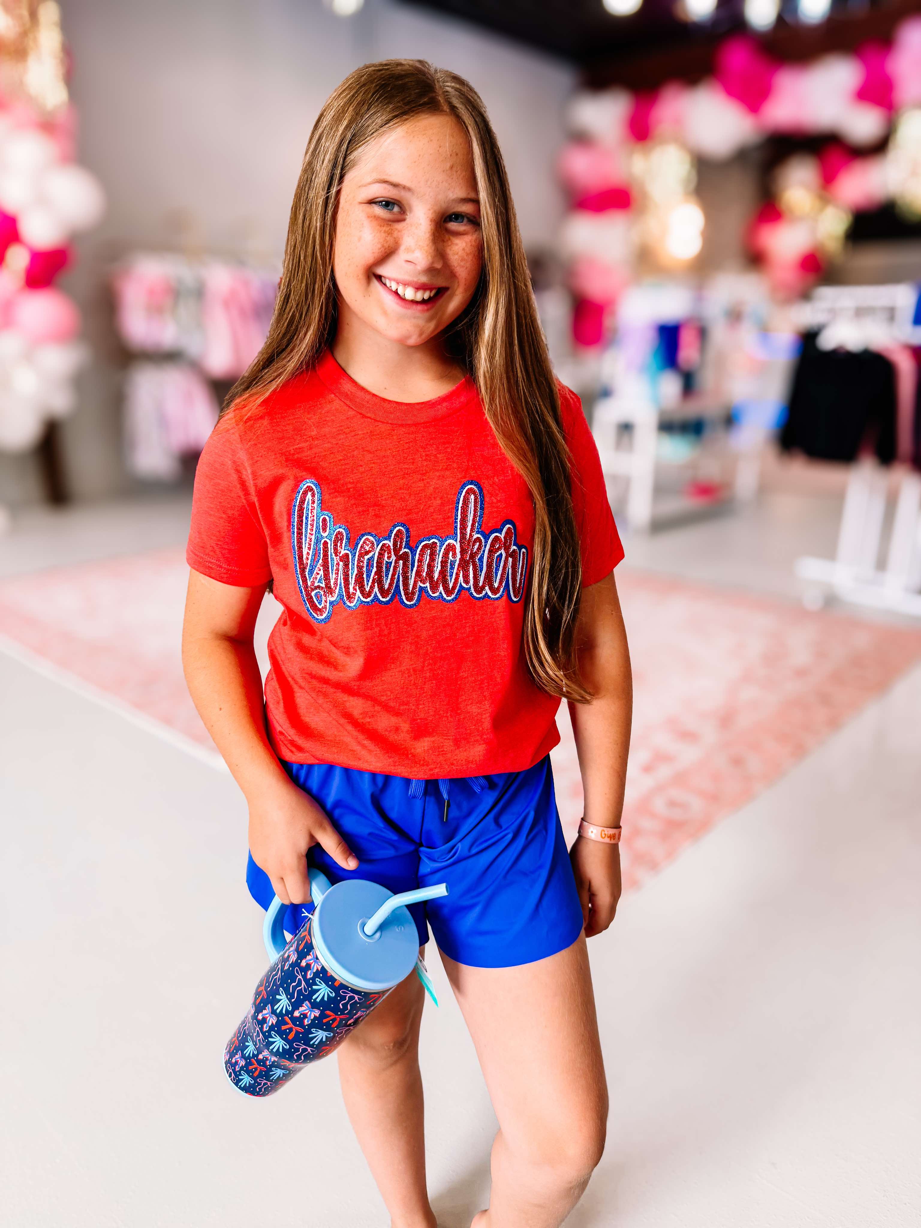 Charley Butterfly Shorts- Royal Blue-Kids Clothing-Dear Me Southern Boutique, located in DeRidder, Louisiana