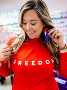 Charlie Kirk Freedom Shirt-Tees-Dear Me Southern Boutique, located in DeRidder, Louisiana