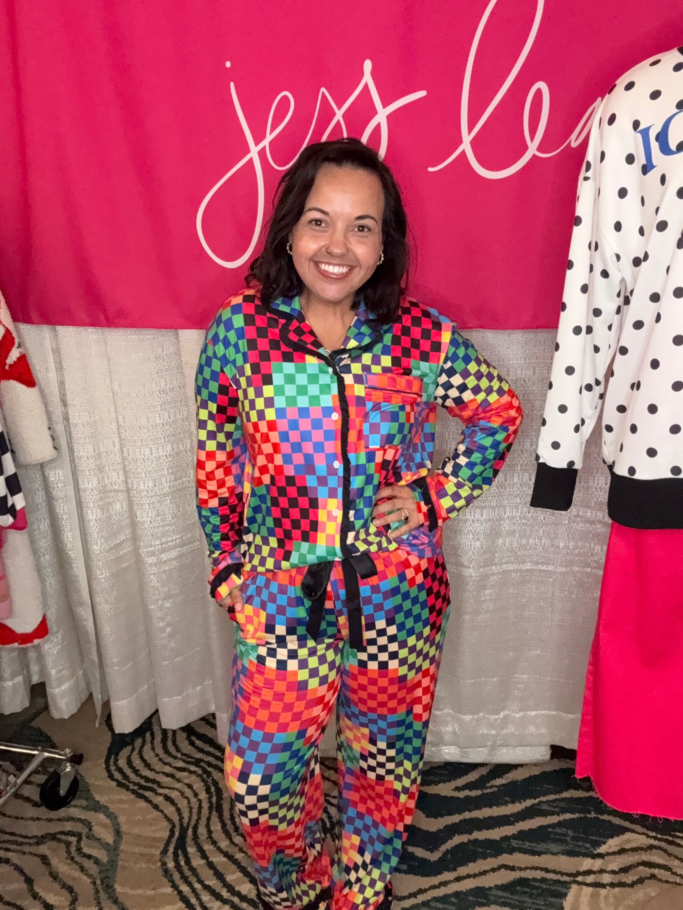 Check Me Out Ruffle Pajama Set-Presales-Dear Me Southern Boutique, located in DeRidder, Louisiana