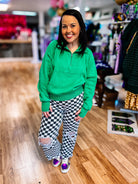 Check Yes Or No Destroyed Straight Jeans-Jeans-Dear Me Southern Boutique, located in DeRidder, Louisiana