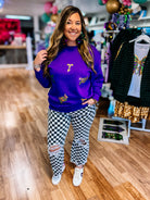 Check Yes Or No Destroyed Straight Jeans-Jeans-Dear Me Southern Boutique, located in DeRidder, Louisiana