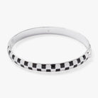 Checker Print Hinge Bangle Bracelet-Bracelets-Dear Me Southern Boutique, located in DeRidder, Louisiana
