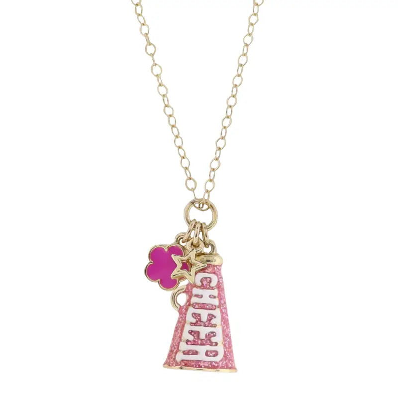 Cheer It Out Charm Necklace-Necklaces-Dear Me Southern Boutique, located in DeRidder, Louisiana