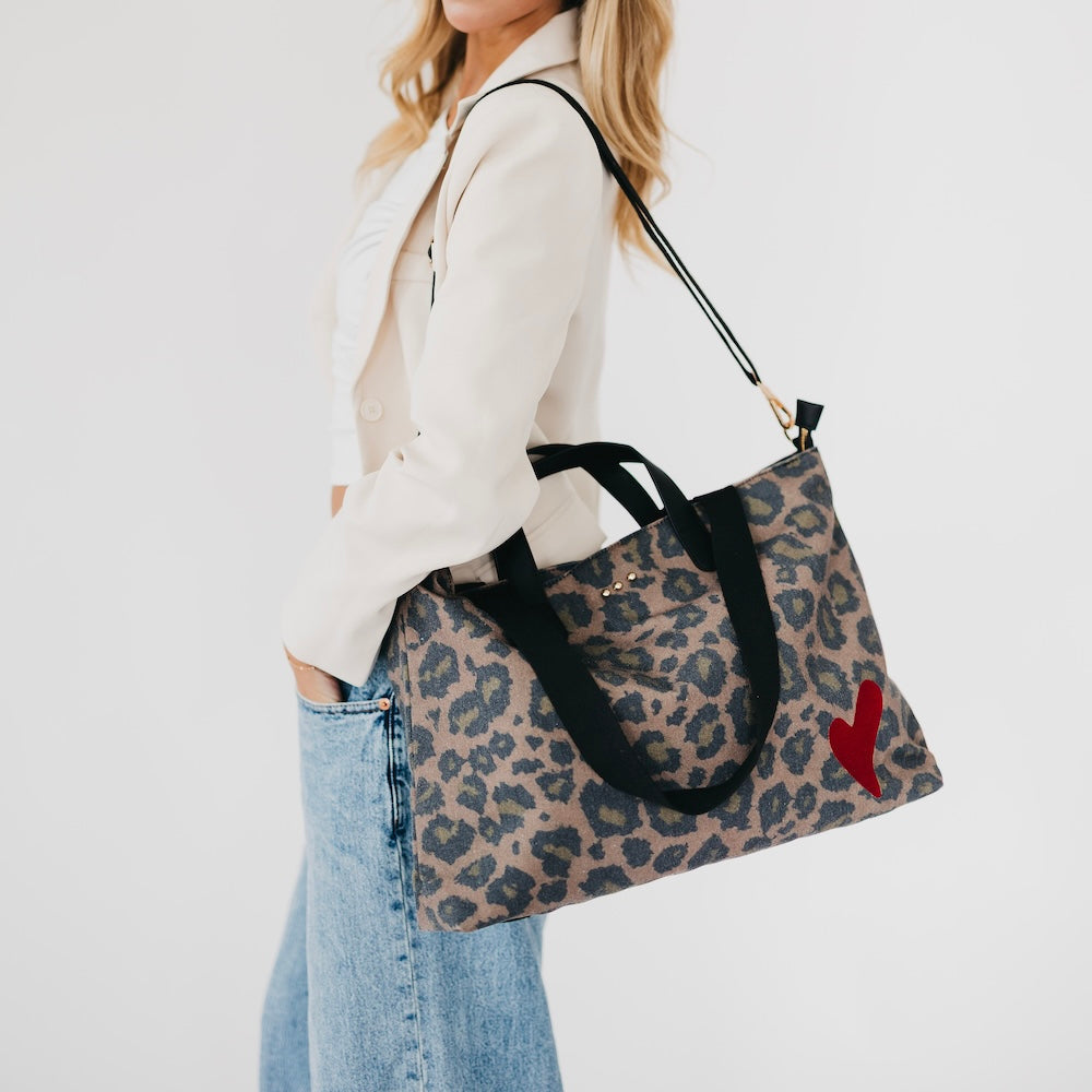 Chelsie Canvas Printed Tote-Tote Bag-Dear Me Southern Boutique, located in DeRidder, Louisiana