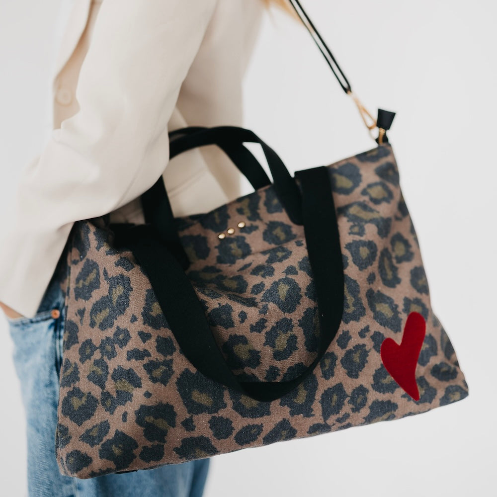 Chelsie Canvas Printed Tote-Tote Bag-Dear Me Southern Boutique, located in DeRidder, Louisiana