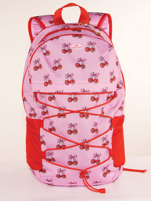 Cherry Bow Backpack-Tote Bags-Dear Me Southern Boutique, located in DeRidder, Louisiana