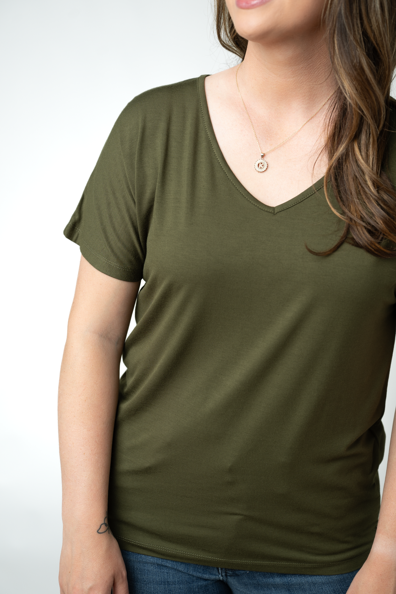 Chloe Cozy Top - Dark Olive-Tops-Dear Me Southern Boutique, located in DeRidder, Louisiana