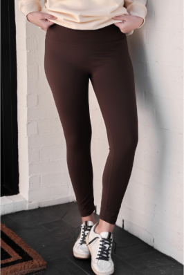 Chocolate sculpt compression leggings-Leggings-Dear Me Southern Boutique, located in DeRidder, Louisiana