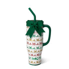 Christmas Bows Mega Mug 30oz-Travel Mugs-Dear Me Southern Boutique, located in DeRidder, Louisiana