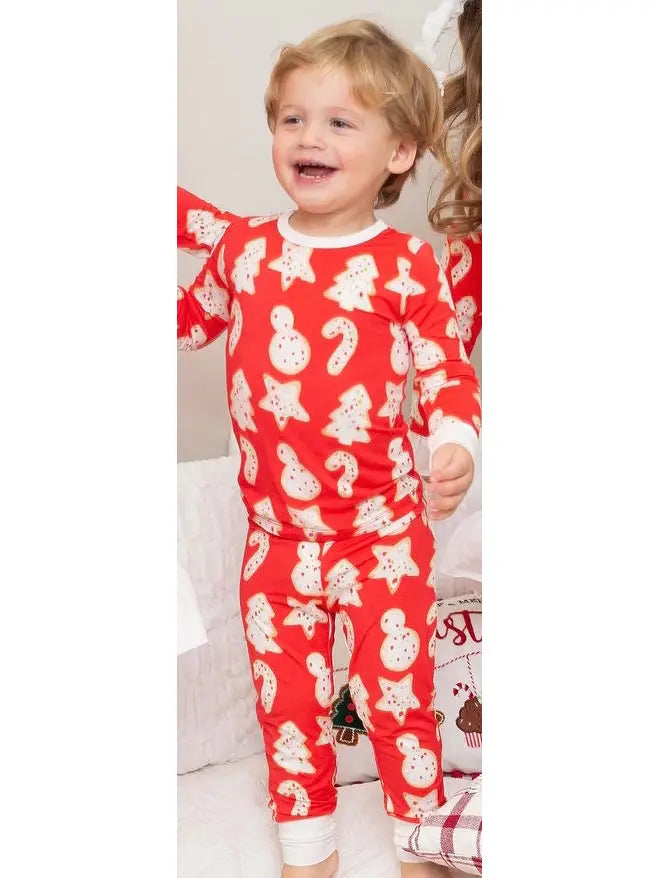 Christmas Cookies Pajama Set-Kids-Dear Me Southern Boutique, located in DeRidder, Louisiana