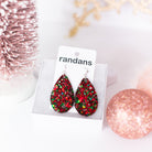 Christmas Glitter Randans Dangles-Earrings-Dear Me Southern Boutique, located in DeRidder, Louisiana