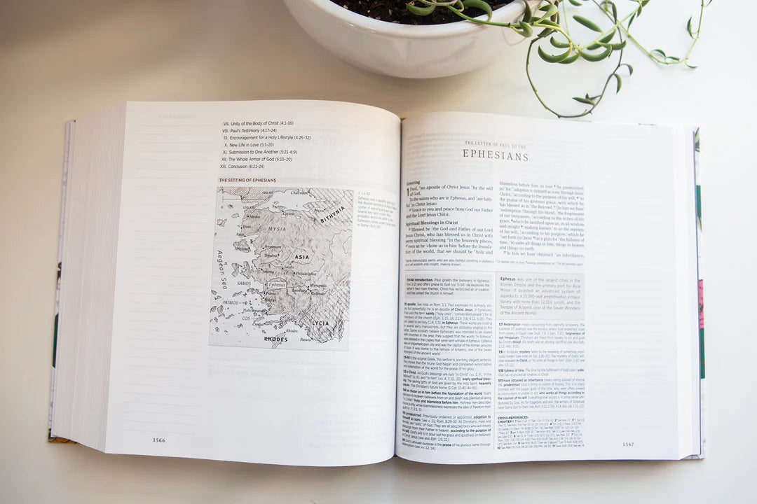 Church Floral ESV Journaling Study Bible-Other Accessories-Dear Me Southern Boutique, located in DeRidder, Louisiana