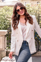 Class Act Blazer - White-Blazers-Dear Me Southern Boutique, located in DeRidder, Louisiana