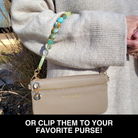 Clip & Go Beaded Wristlet Nina Collection-Bags/Purses-Dear Me Southern Boutique, located in DeRidder, Louisiana