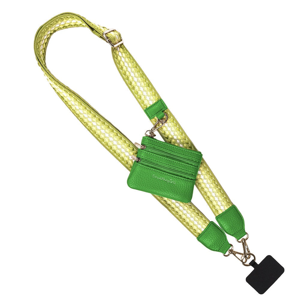 Clip & Go Strap w/Zippered Pouch- 4 Color Options-Phone Accessories-Dear Me Southern Boutique, located in DeRidder, Louisiana