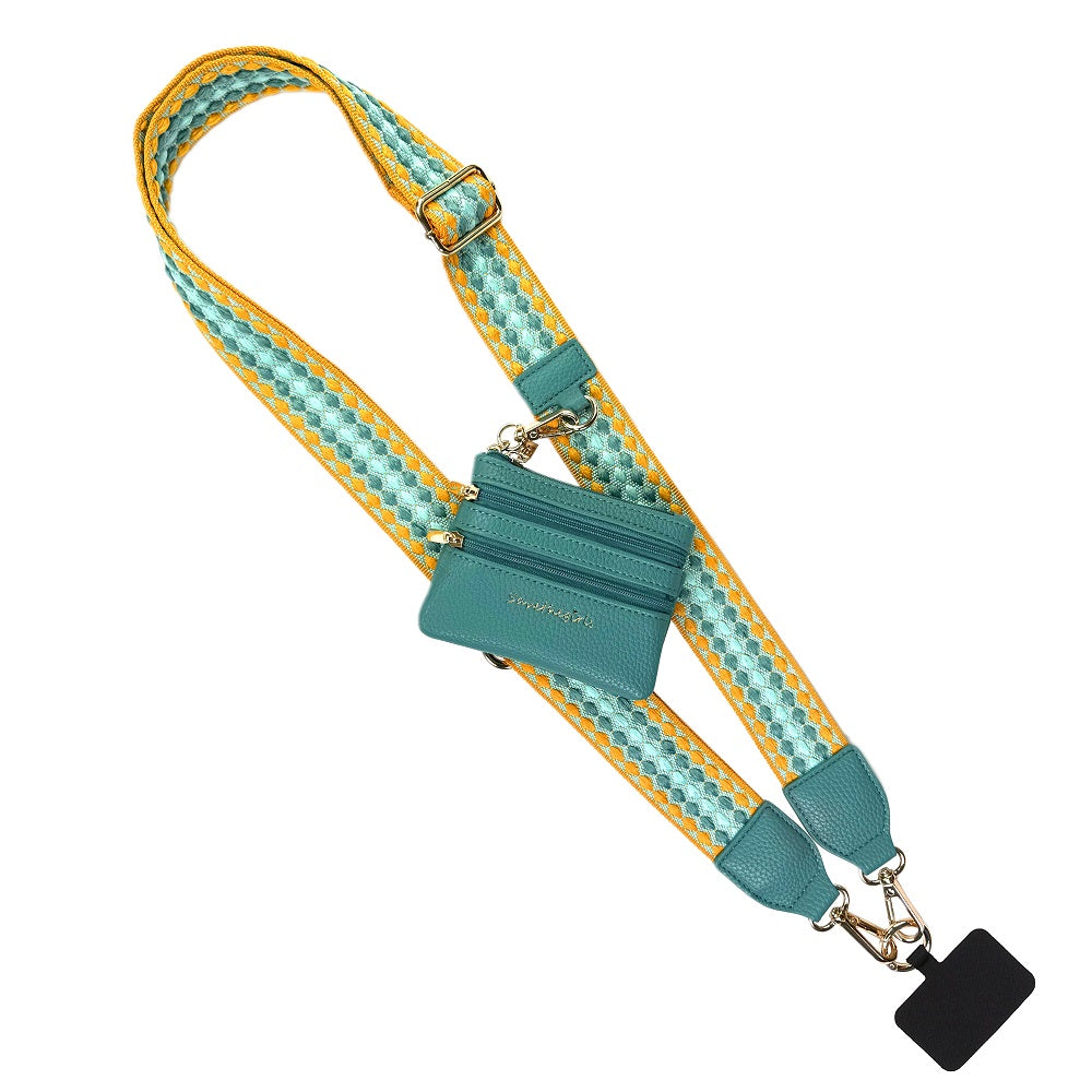 Clip & Go Strap w/Zippered Pouch- 4 Color Options-Phone Accessories-Dear Me Southern Boutique, located in DeRidder, Louisiana