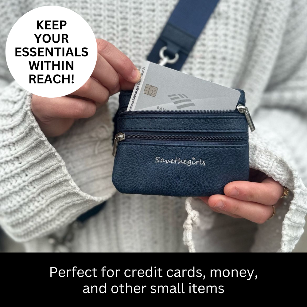 Clip & Go Strap w/Zippered Pouch-Bags/Purses-Dear Me Southern Boutique, located in DeRidder, Louisiana