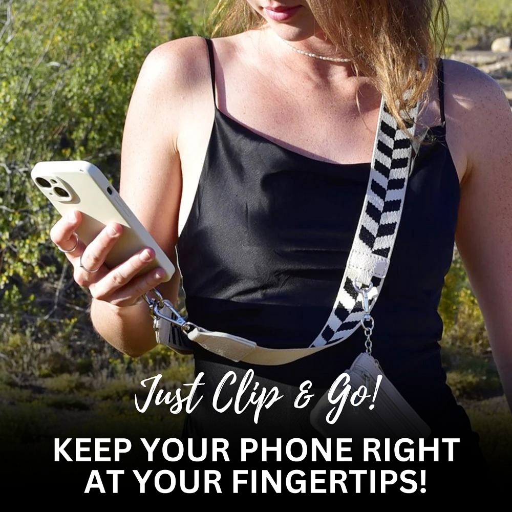 Clip & Go Strap w/Zippered Pouch-Bags/Purses-Dear Me Southern Boutique, located in DeRidder, Louisiana