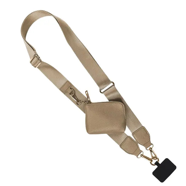 Clip & Go Strap w/Zippered Pouch-Bags/Purses-Dear Me Southern Boutique, located in DeRidder, Louisiana