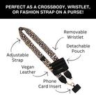 Clip & Go Strap w/Zippered Pouch-Bags/Purses-Dear Me Southern Boutique, located in DeRidder, Louisiana