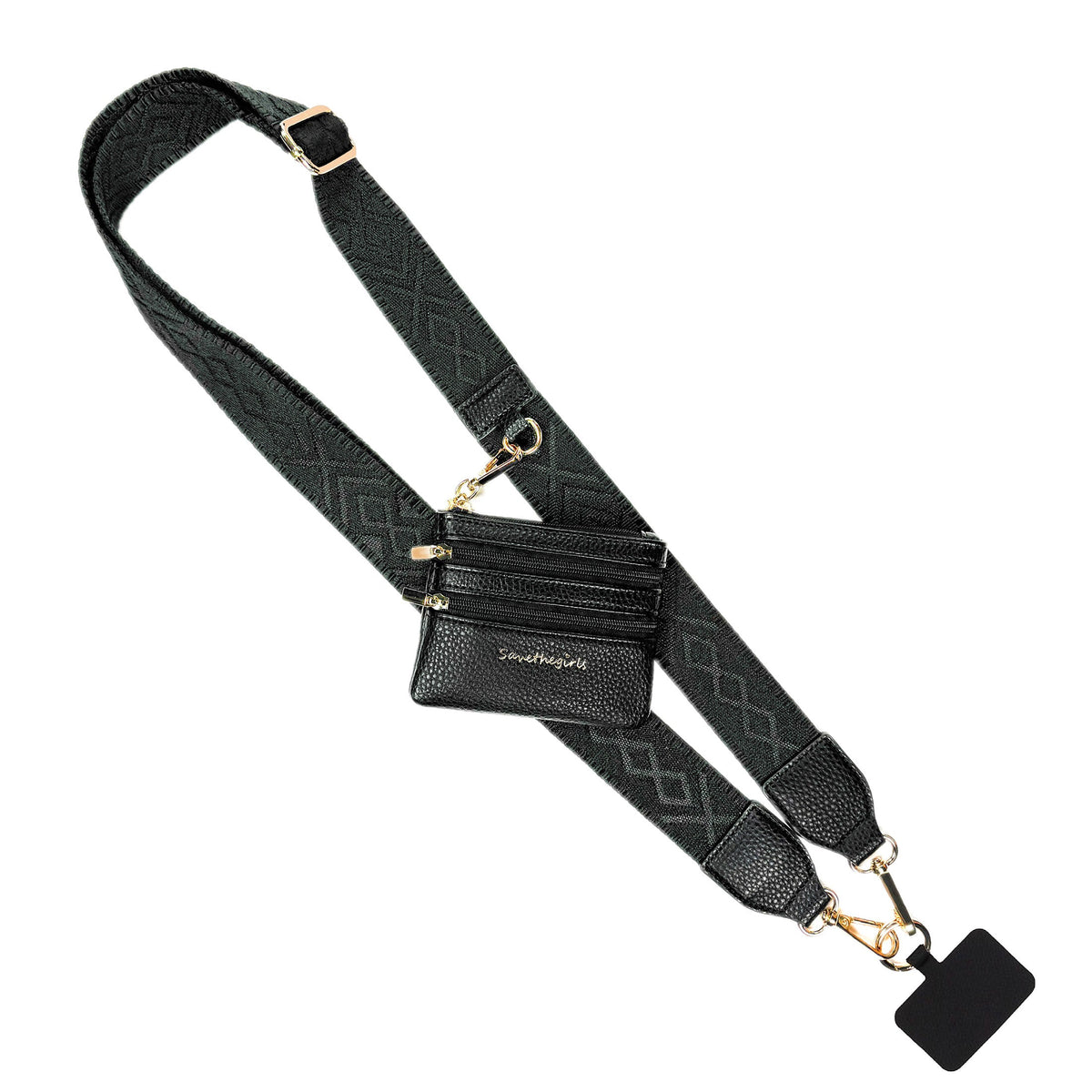 Clip & Go Strap w/Zippered Pouch Classic-Bags/Purses-Dear Me Southern Boutique, located in DeRidder, Louisiana