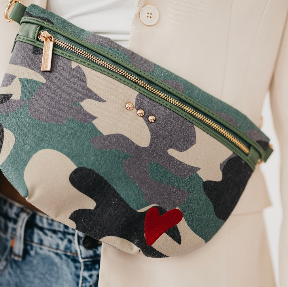 Colby Canvas Printed Bum Bag-Presales-Dear Me Southern Boutique, located in DeRidder, Louisiana
