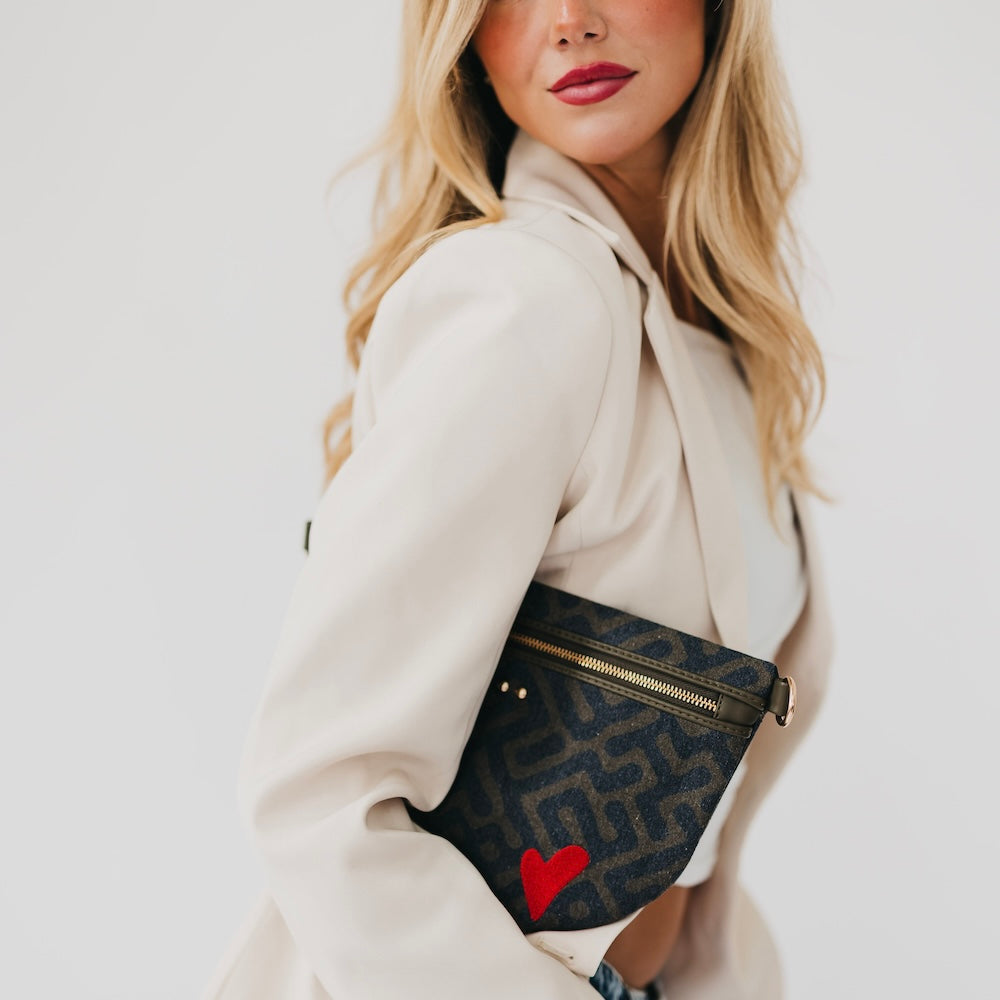 Colby Canvas Printed Bum Bag-Presales-Dear Me Southern Boutique, located in DeRidder, Louisiana