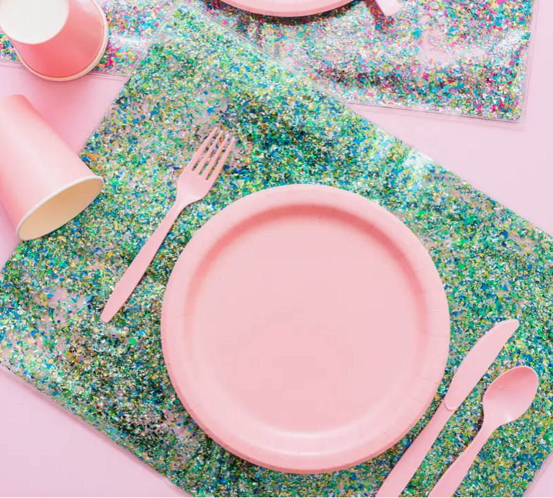 Confetti Placemat-Placemats-Dear Me Southern Boutique, located in DeRidder, Louisiana