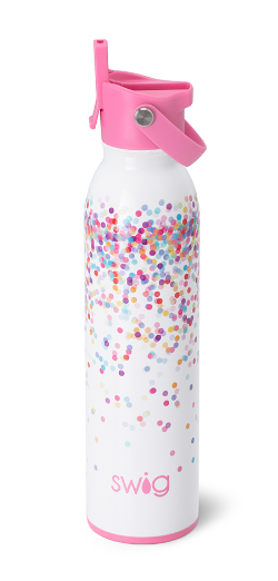 Confetti Swig Flip + Sip Bottle (20oz)-Dear Me Southern Boutique, located in DeRidder, Louisiana