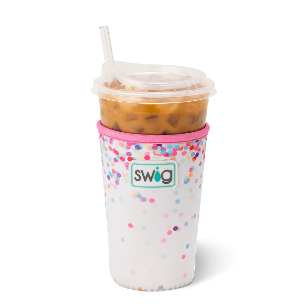 Confetti Swig Iced Cup Coolie-Drink Coolies-Dear Me Southern Boutique, located in DeRidder, Louisiana