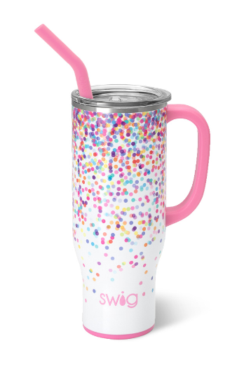 Confetti Swig Mega Mug-Dear Me Southern Boutique, located in DeRidder, Louisiana