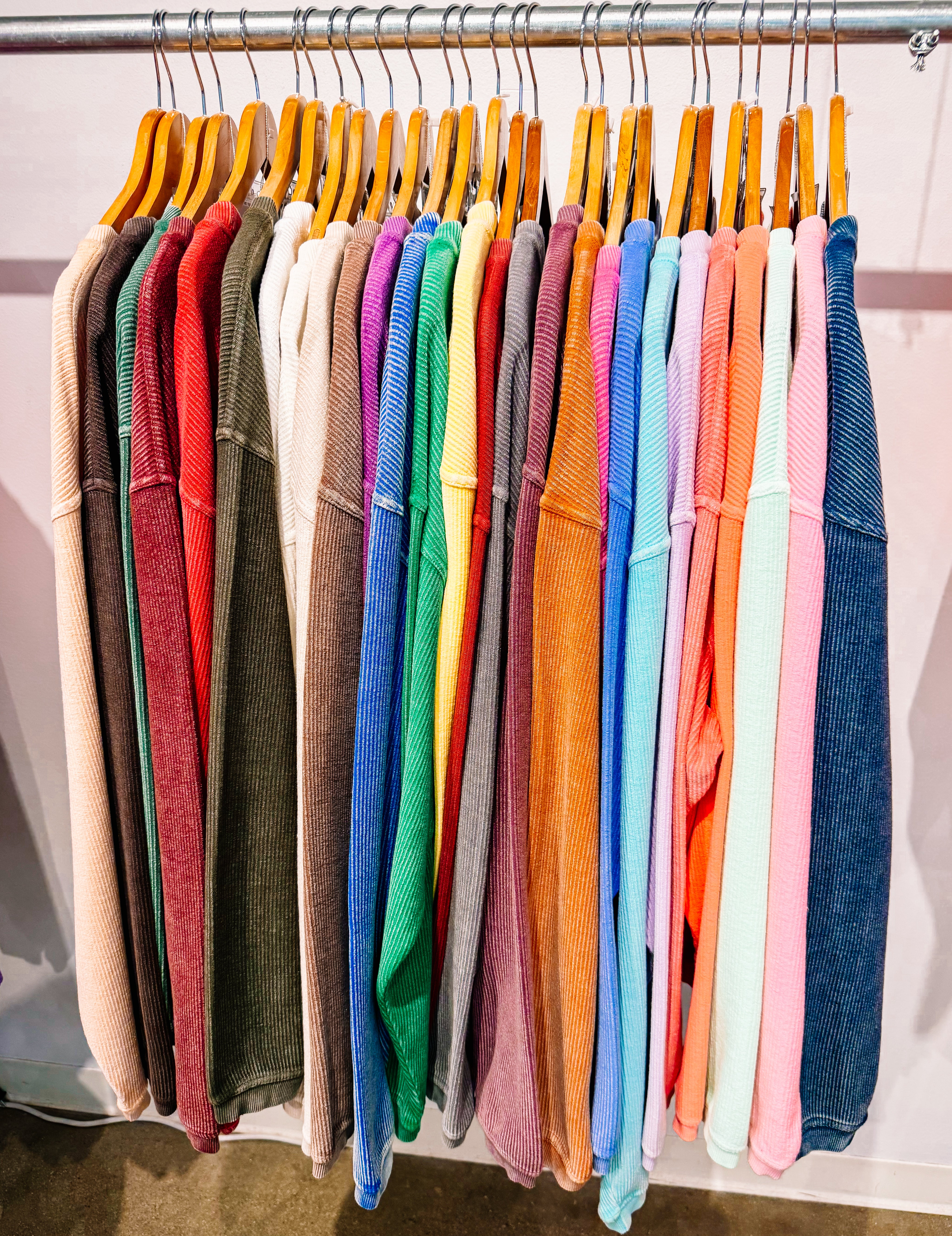 Corded Crew Top-Presales-Dear Me Southern Boutique, located in DeRidder, Louisiana