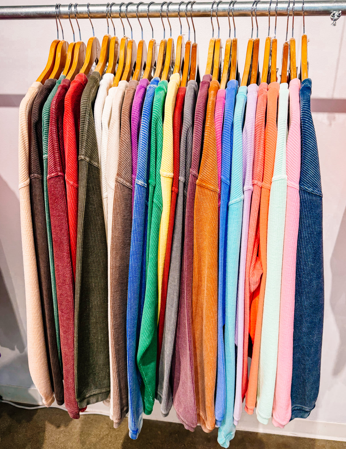 Corded Crew Top-Presales-Dear Me Southern Boutique, located in DeRidder, Louisiana