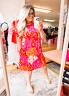 Cordelia Floral Dress-Dresses-Dear Me Southern Boutique, located in DeRidder, Louisiana