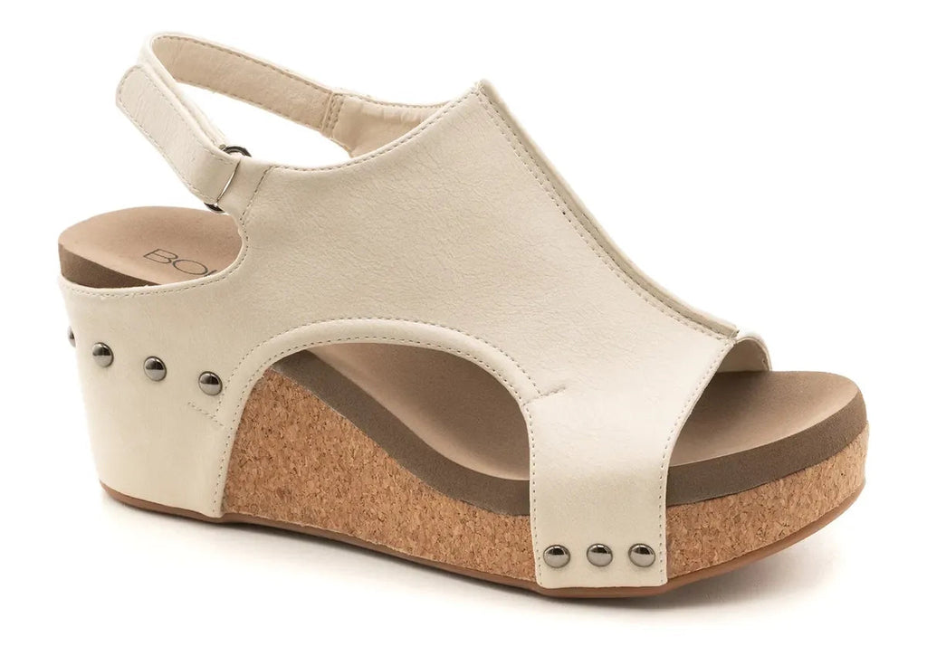 Corky Carley Cream Smooth-Shoes-Dear Me Southern Boutique, located in DeRidder, Louisiana