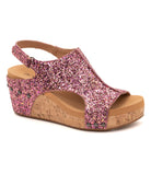 Corky Carley Mixed Berry Glitter-Wedges-Dear Me Southern Boutique, located in DeRidder, Louisiana