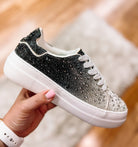 Corkys Bedazzle Sneaker - Silver/Black Ombre-Sneakers-Dear Me Southern Boutique, located in DeRidder, Louisiana